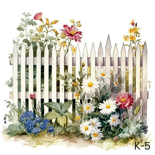 K-White Garden Fence