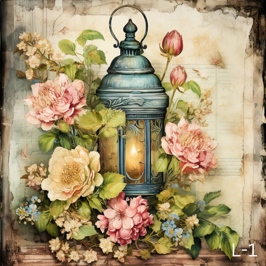 L-Floral Lantern