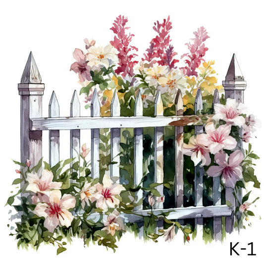 K-White Garden Fence