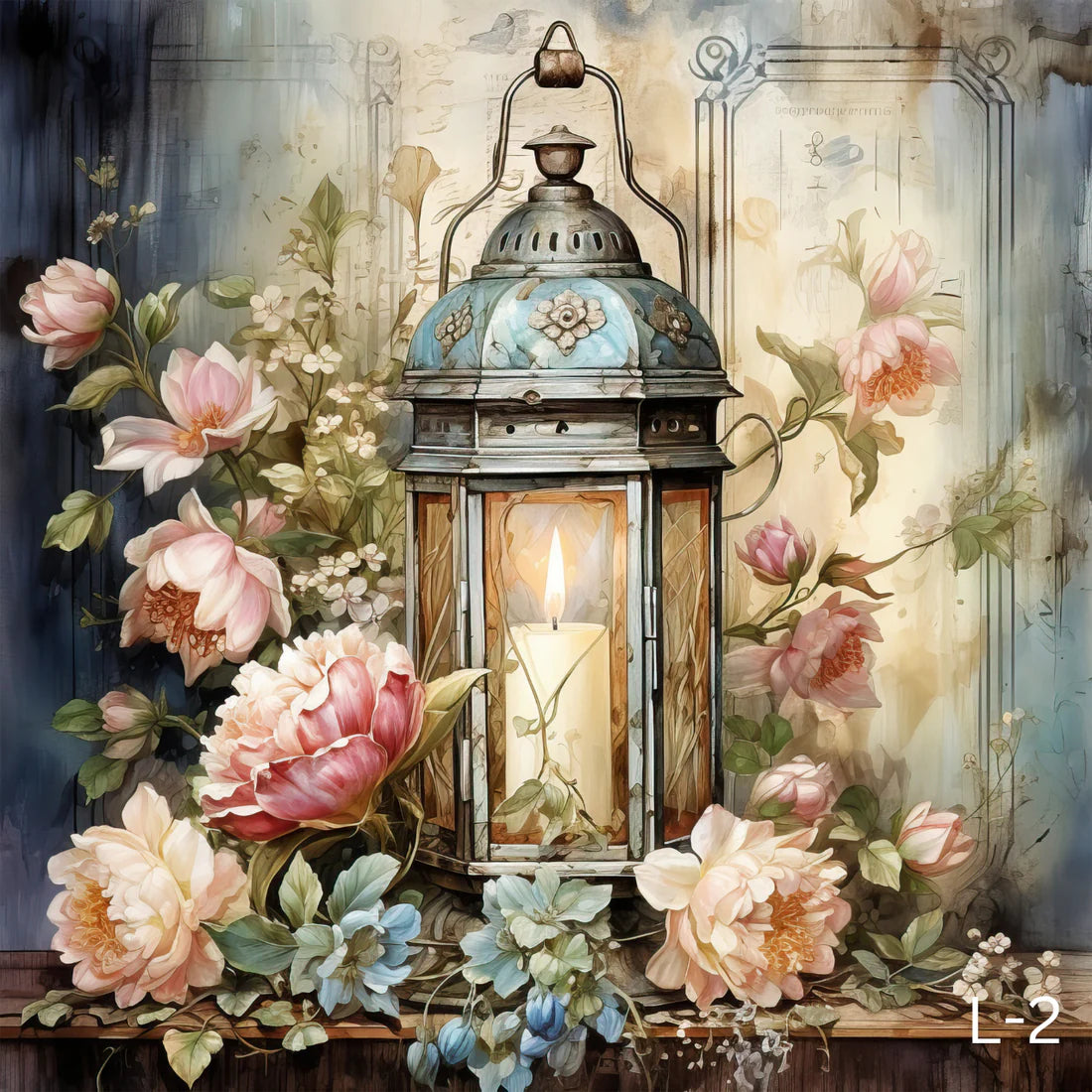 L-Floral Lantern