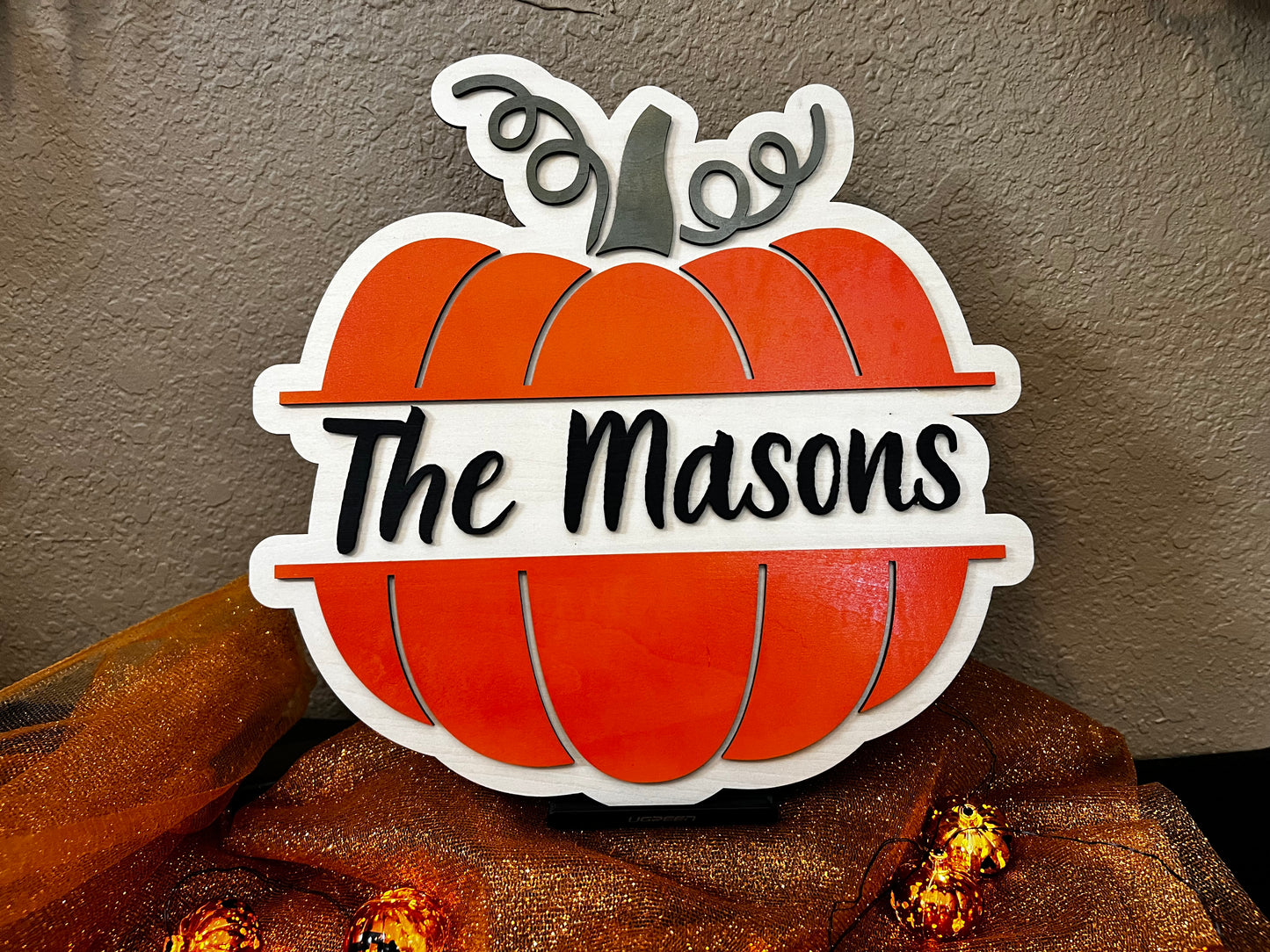 Personalized Pumpkin Sign