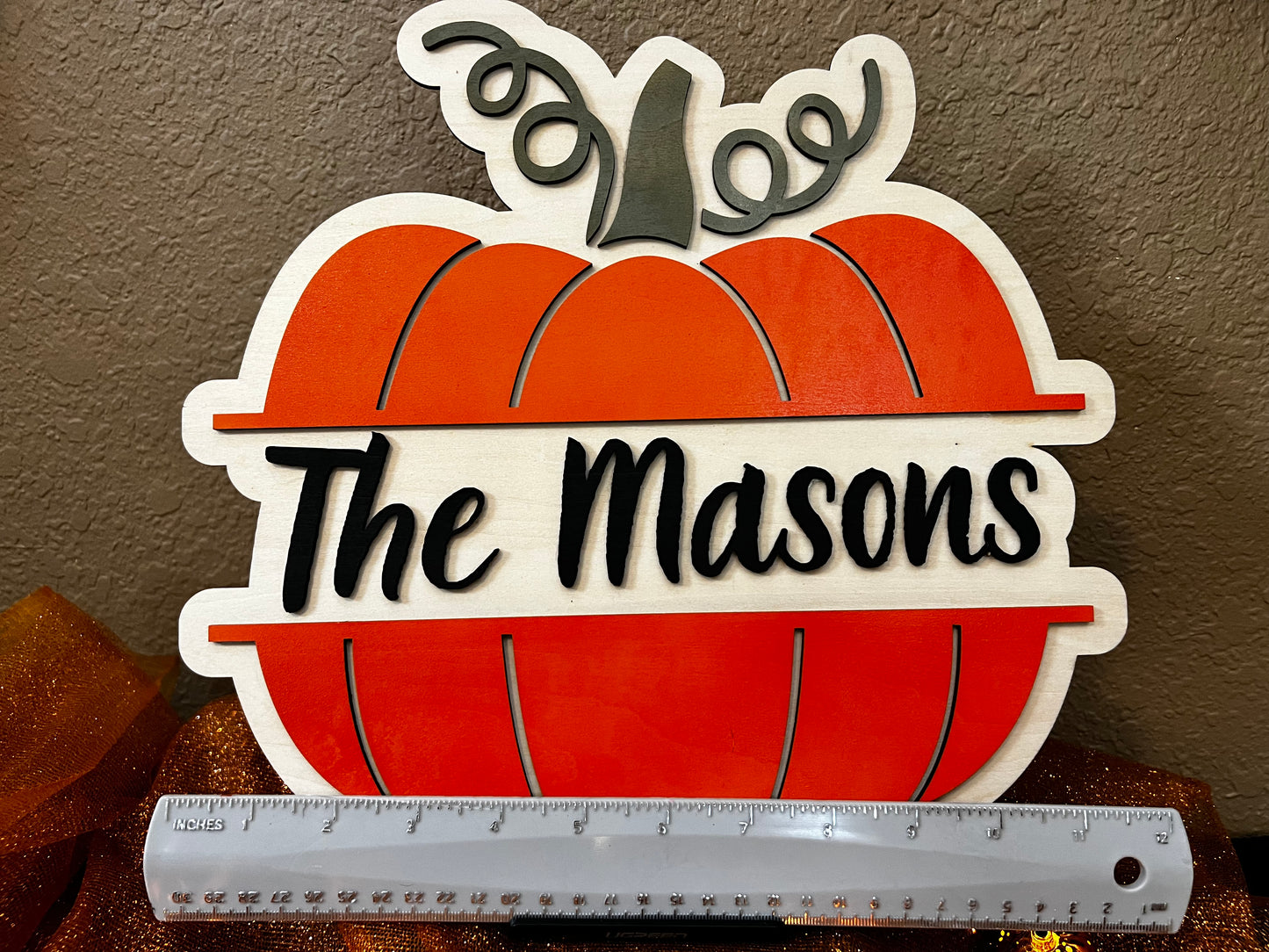 Personalized Pumpkin Sign